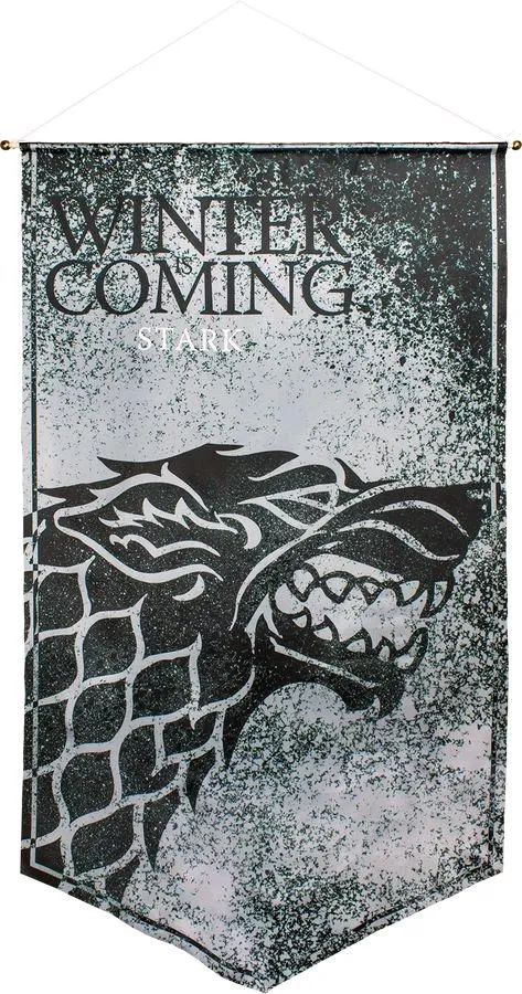 A Game of Thrones - Stark of Winterfell Satin Banner