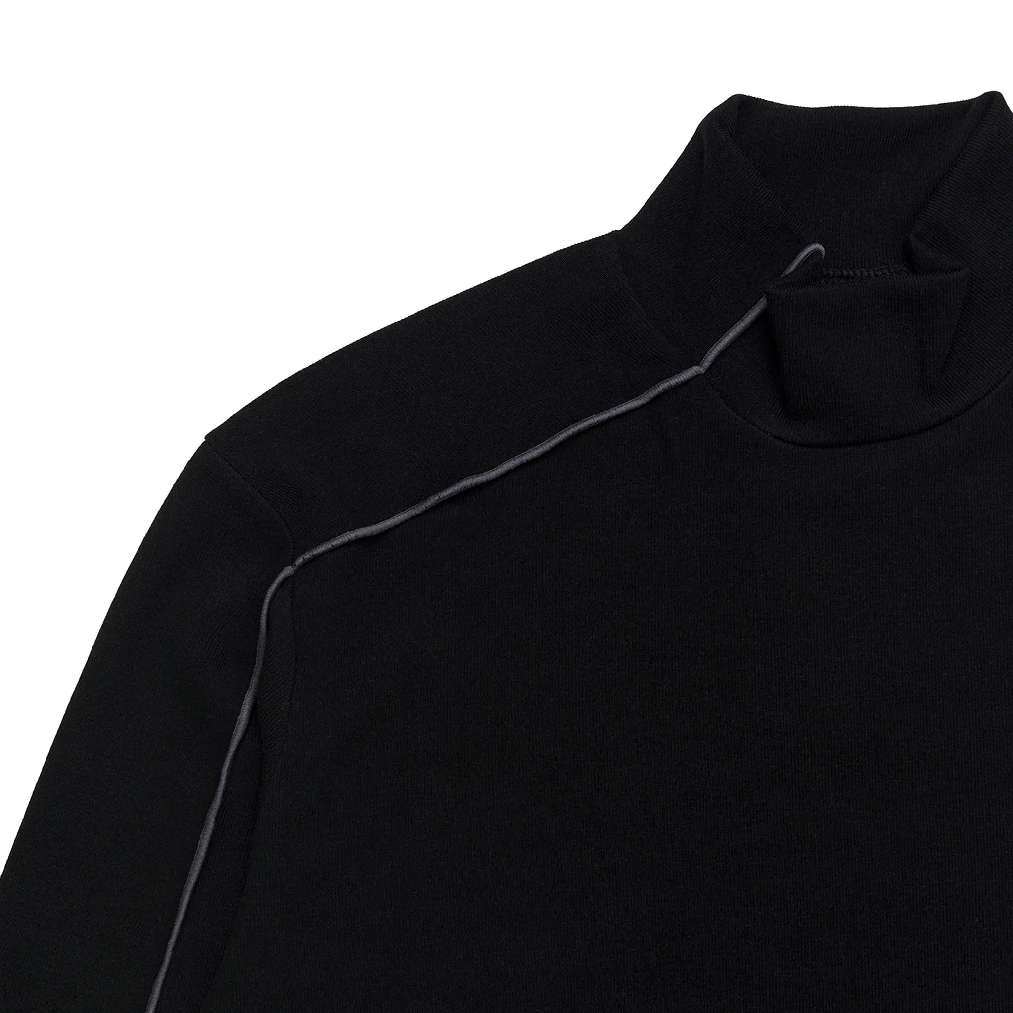 ADD Halfneck Stitch L/S Tee Black