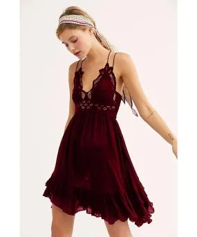 Adella Slip Wine Dress