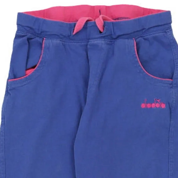 Age 12 Diadora Spellout Joggers - XL Blue Cotton