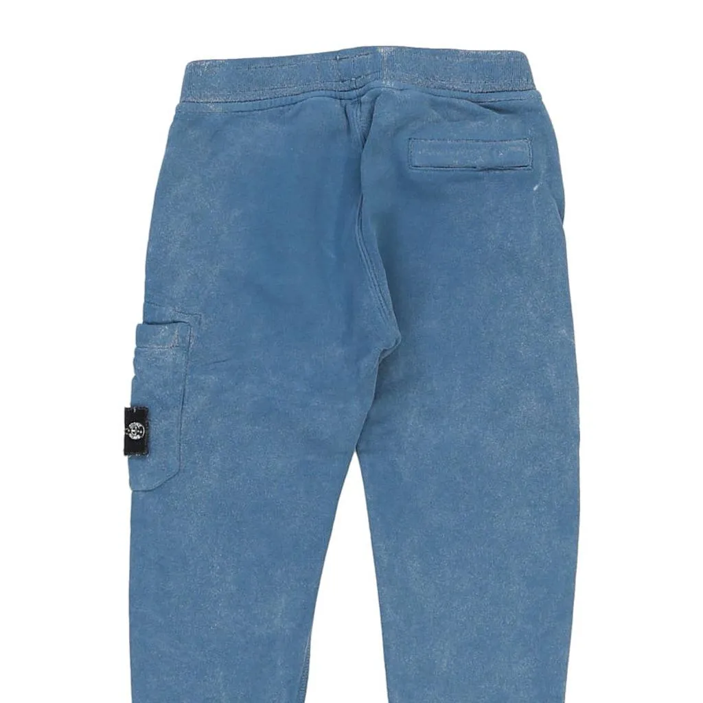 Age 4 Stone Island Joggers - Small Blue Cotton Blend