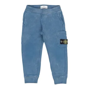 Age 4 Stone Island Joggers - Small Blue Cotton Blend