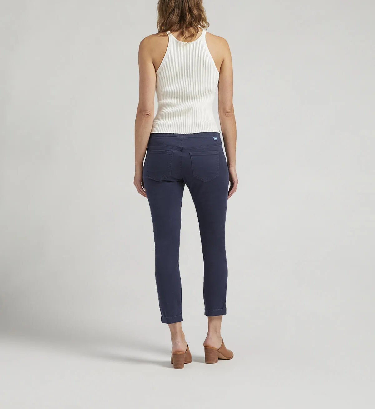 Amelia Mid Rise Slim Ankle Pants