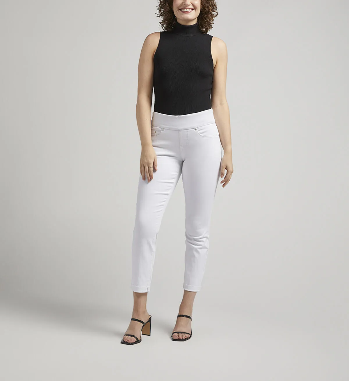 Amelia Mid Rise Slim Ankle Pants