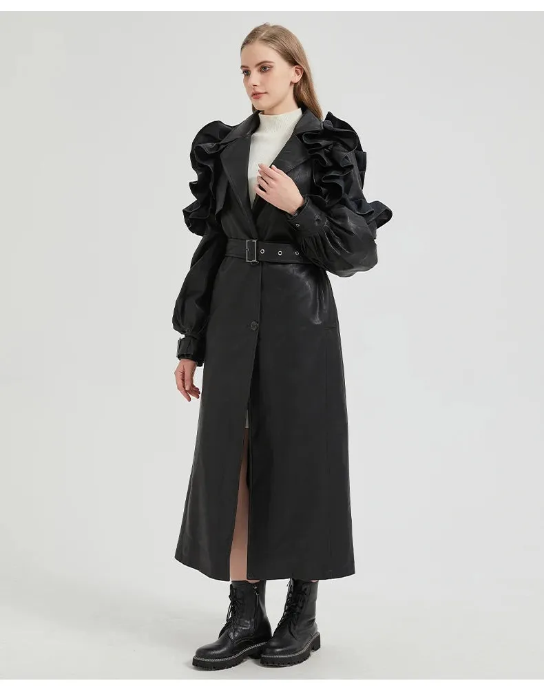 Antonio Long Ruffled Coat