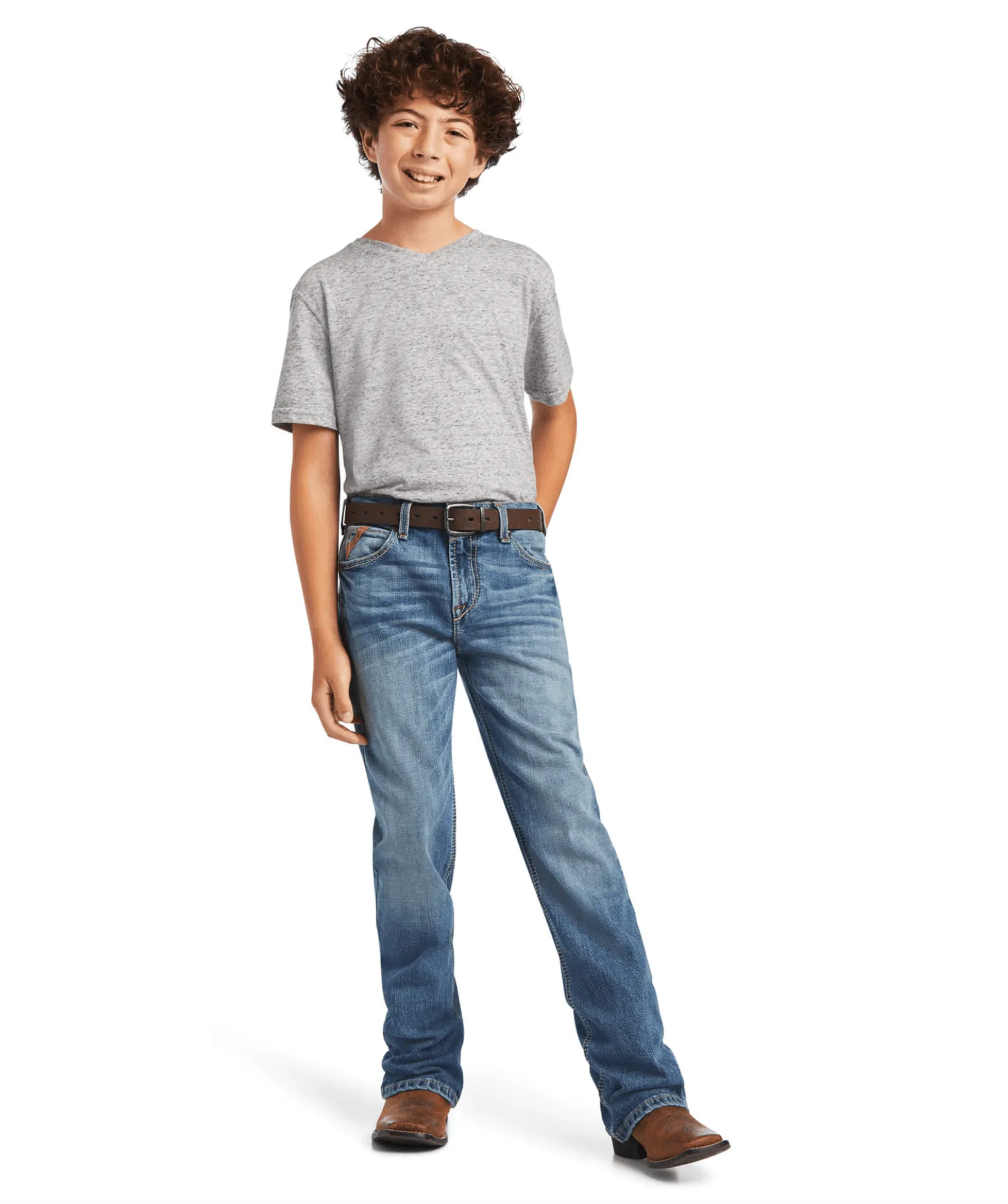 Ariat Boy's B4 Relaxed Fit Merrick Boot Cut Jeans 10040501