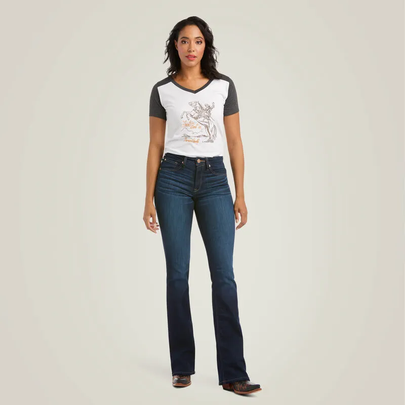 Ariat Ladies R.E.A.L. High Rise Ballary Boot Cut Jean Style 10036813