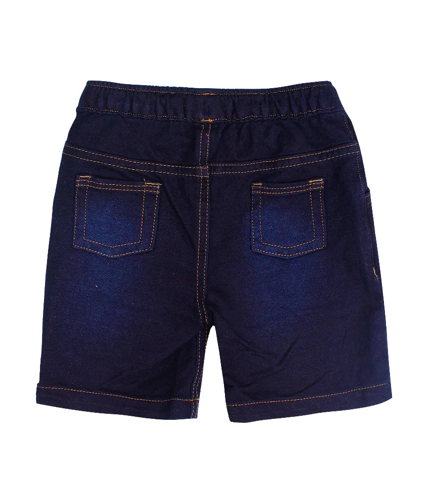 Baby Denim Shorts - With Loop - 0-3 Months