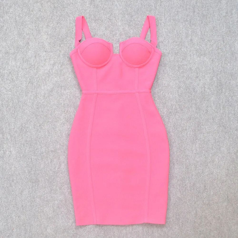 Basic For What Pink Bodycon Dress