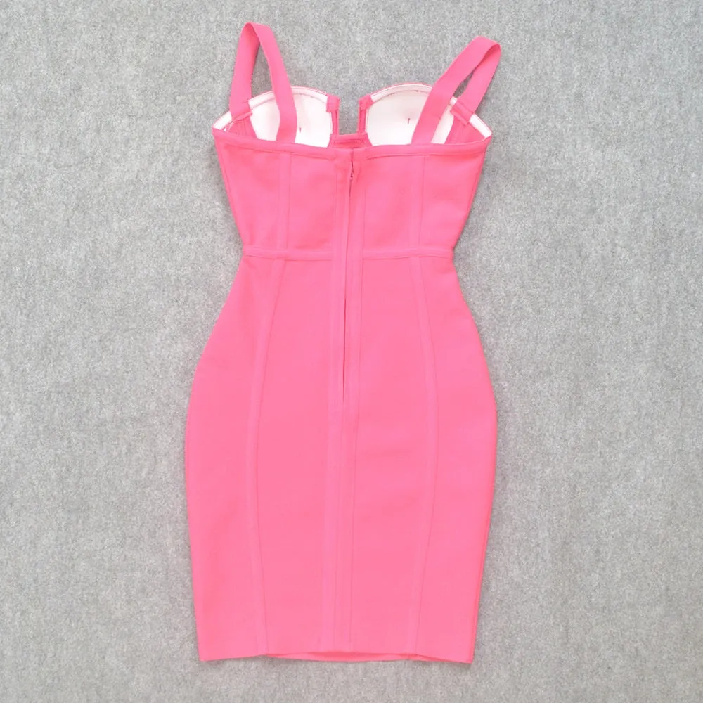 Basic For What Pink Bodycon Dress