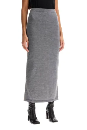 bicolor knit skirt