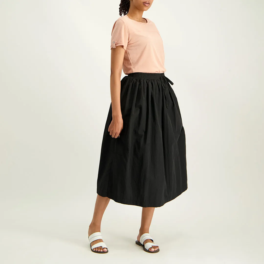 Black Cargo Skirt