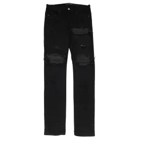 Black MX1 Biker Denim Jeans