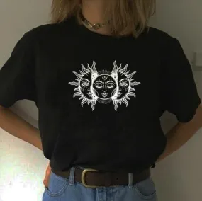 Black Sun And Moon Shirt