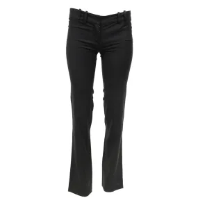 Black Wool Jeans Trousers