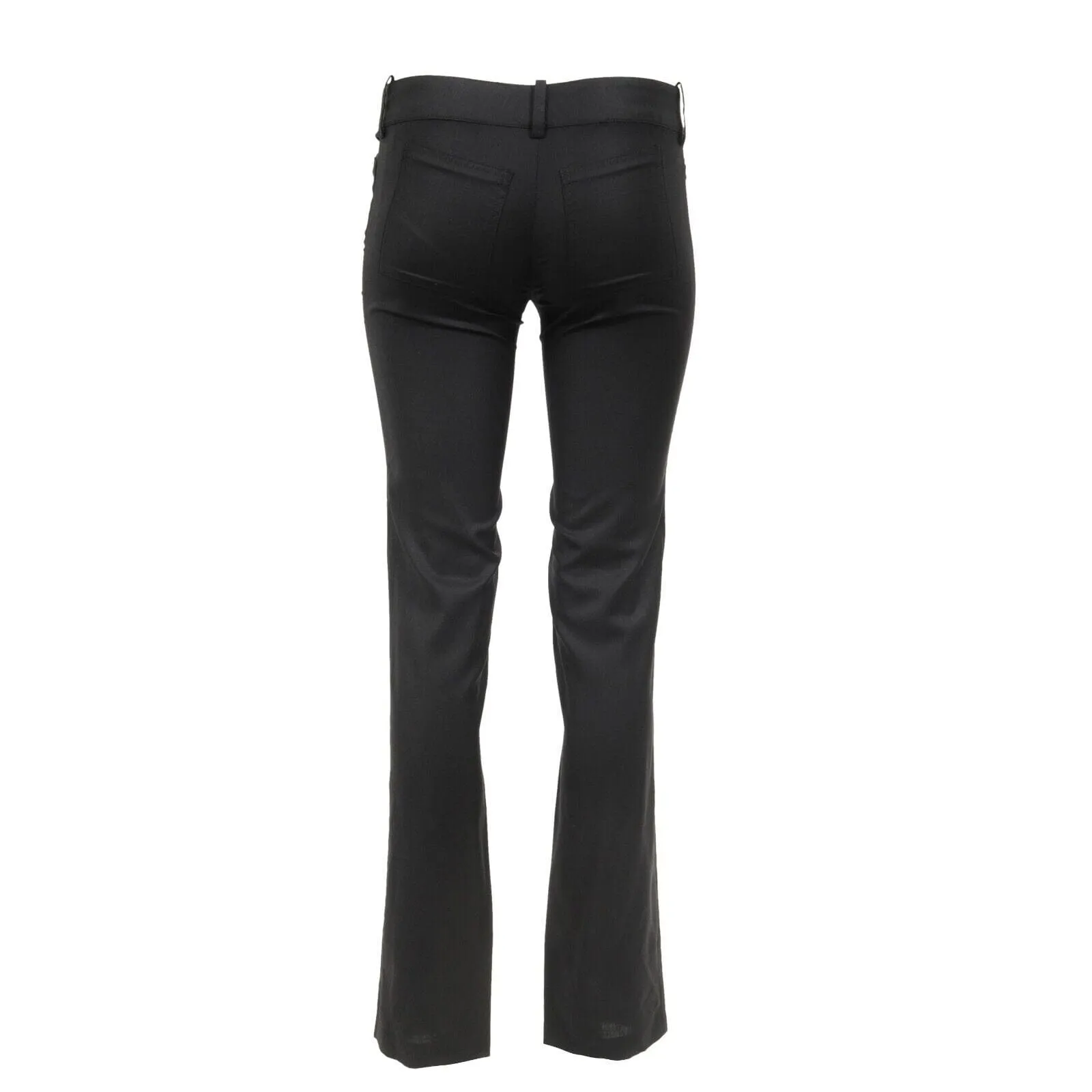 Black Wool Jeans Trousers