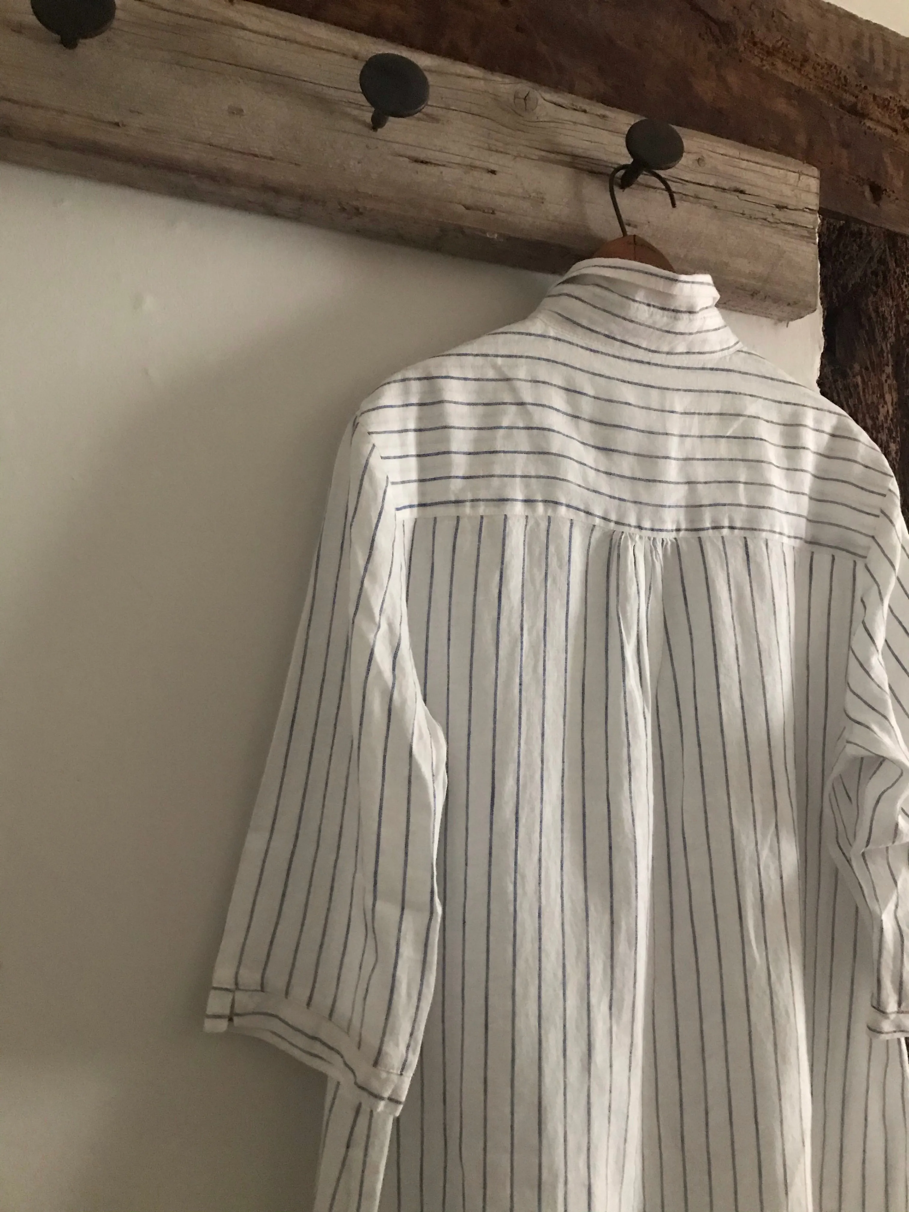 Blue Striped Linen Tunic