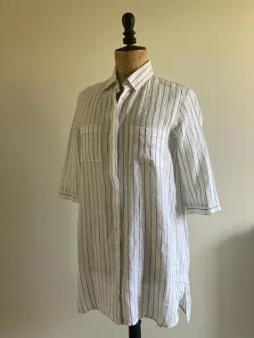 Blue Striped Linen Tunic