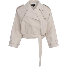 Bobby Canvas Trench Jacket -  Crème