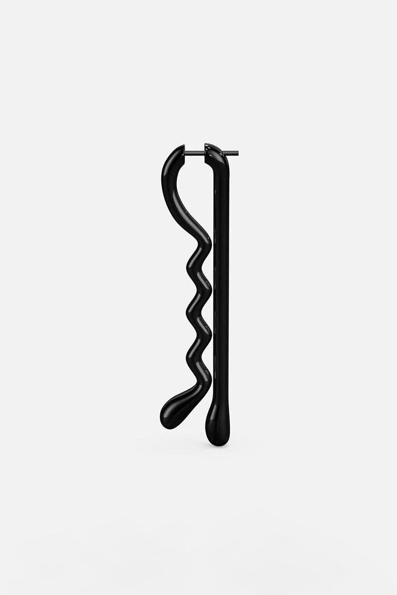 Bobby Pin Earring - Black