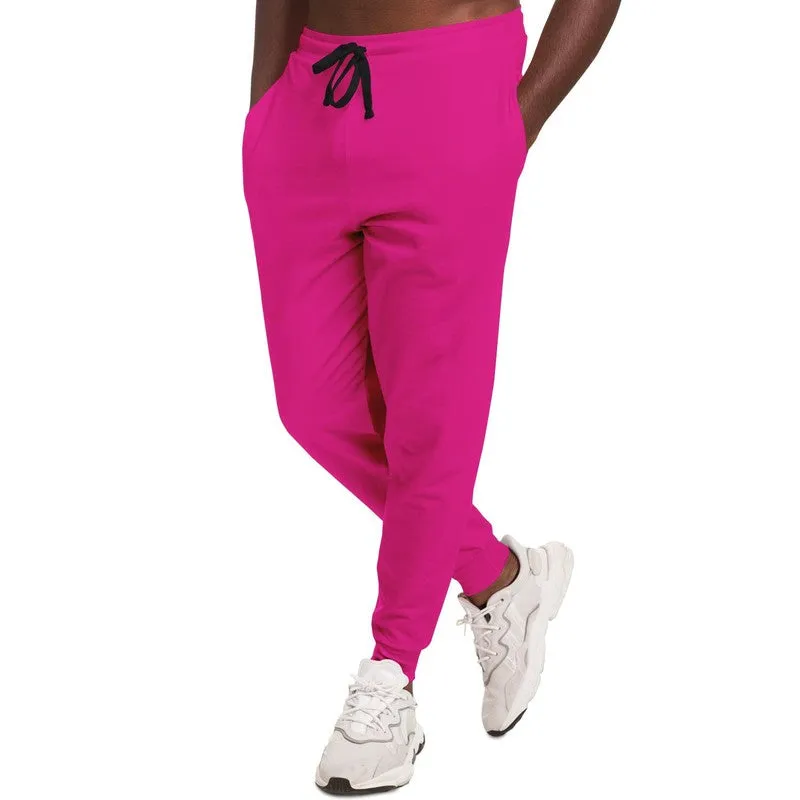 Bright Magenta Joggers | Unisex | with PLUS sizes | Bright Pure Magenta | C0M100Y0K0