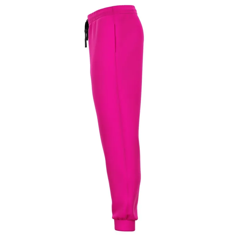 Bright Magenta Joggers | Unisex | with PLUS sizes | Bright Pure Magenta | C0M100Y0K0