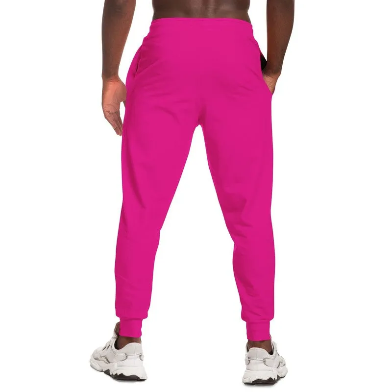 Bright Magenta Joggers | Unisex | with PLUS sizes | Bright Pure Magenta | C0M100Y0K0