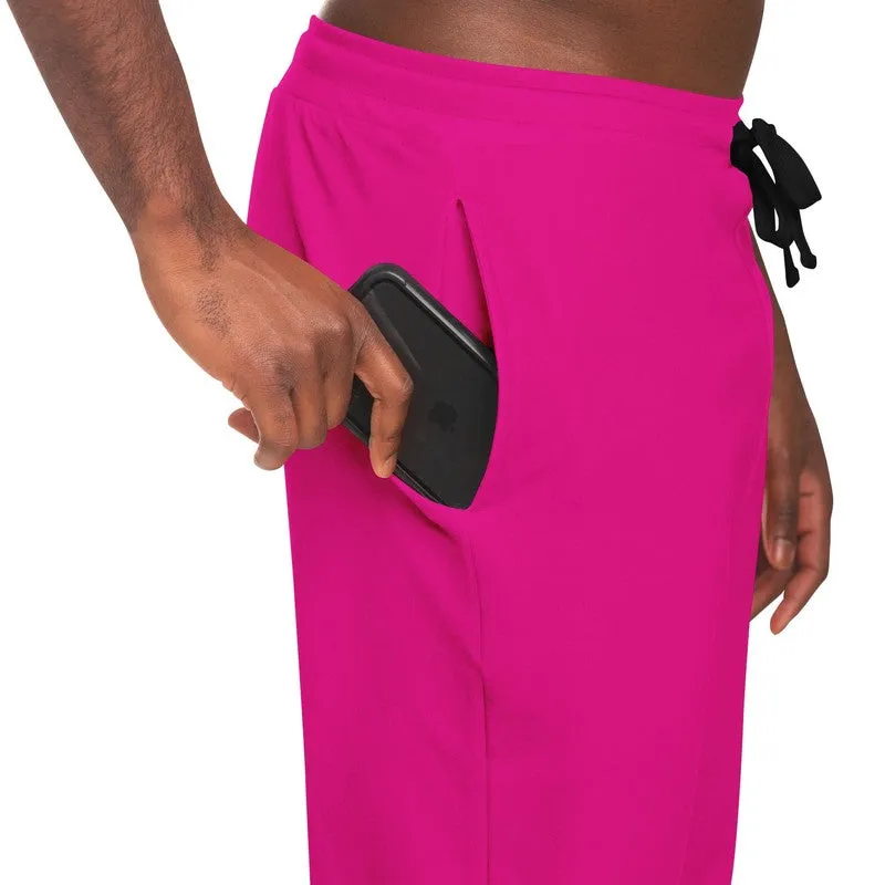 Bright Magenta Joggers | Unisex | with PLUS sizes | Bright Pure Magenta | C0M100Y0K0