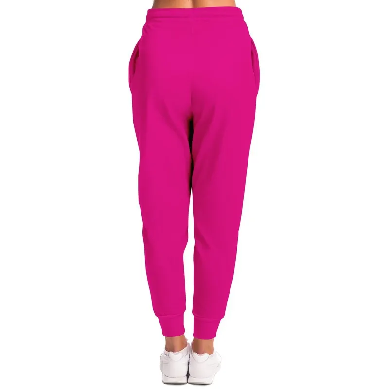 Bright Magenta Joggers | Unisex | with PLUS sizes | Bright Pure Magenta | C0M100Y0K0