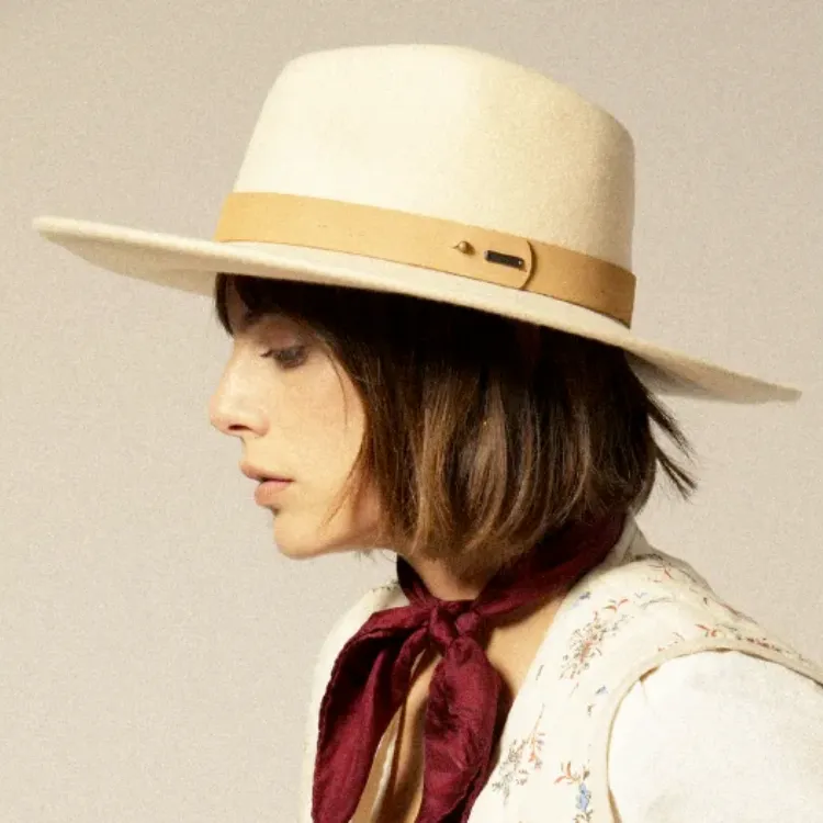 Brixton Eleanor Felt Packable Hat - Macadamia