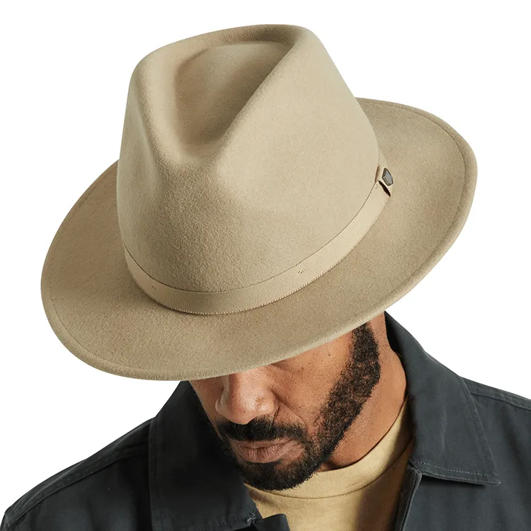 Brixton Messer Packable Fedora - Sand