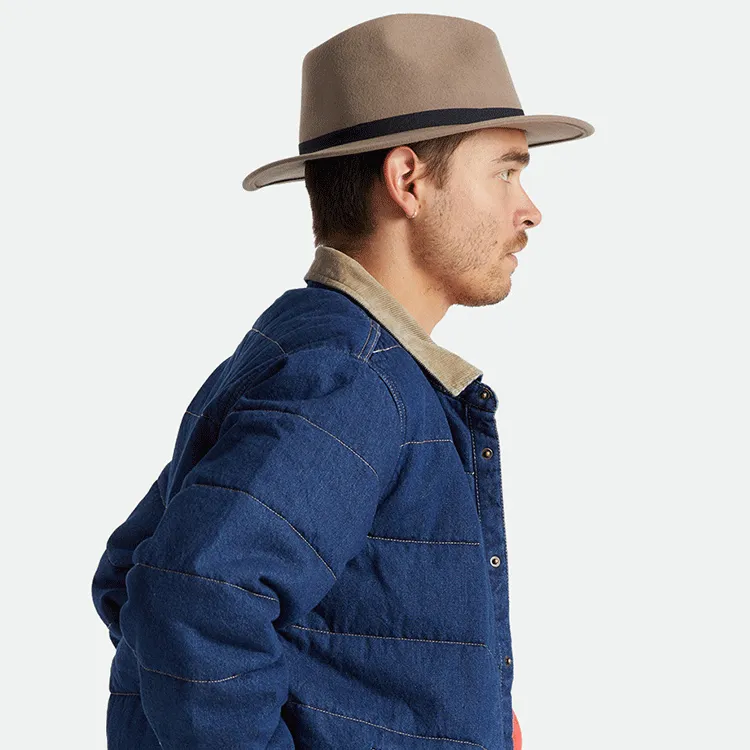 Brixton Messer Packable Fedora - Twig