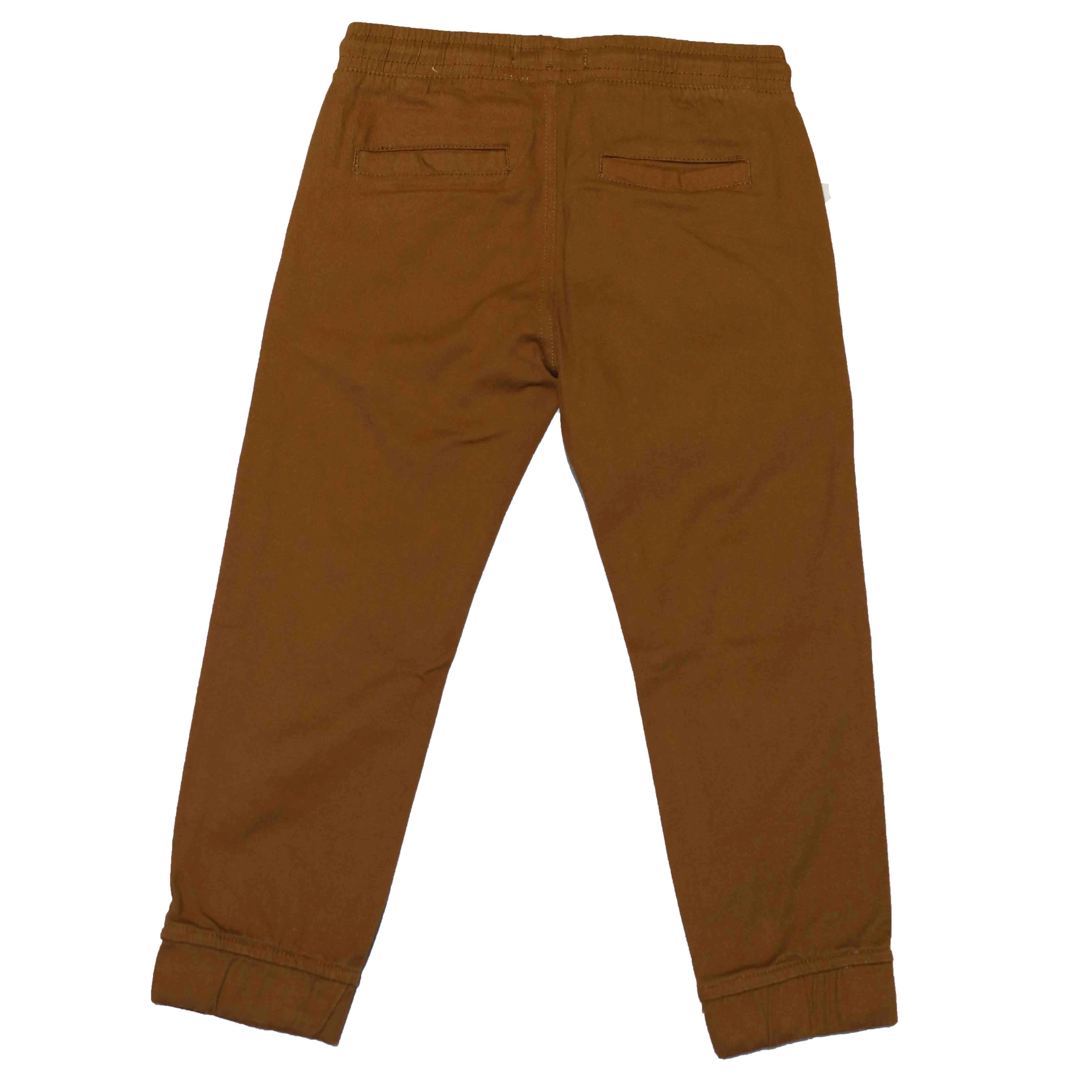 Brown Elastic Waist Jogger