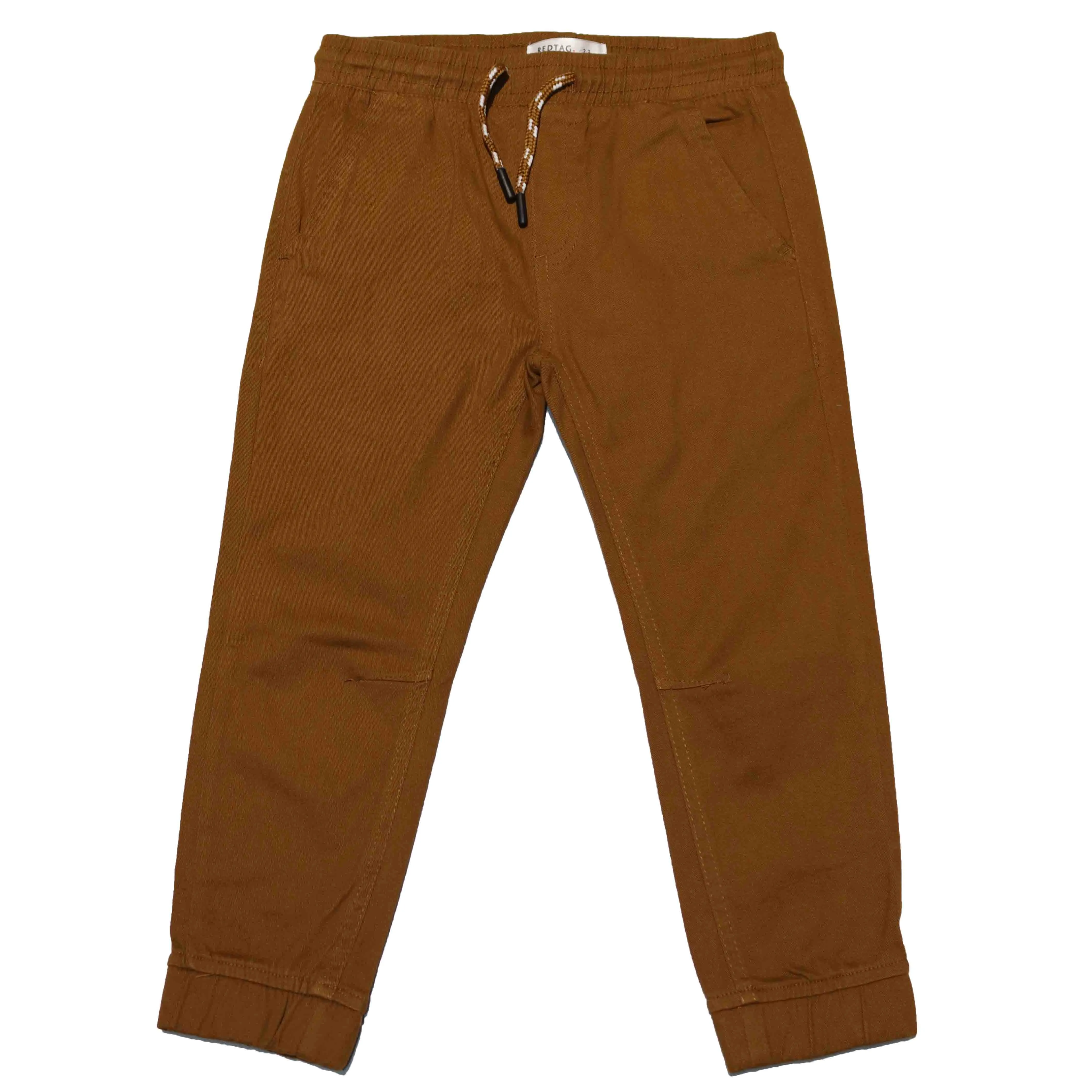 Brown Elastic Waist Jogger