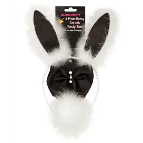 Bunny Set 3pc Black/white