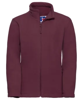 Burgundy - Kids full-zip outdoor fleece