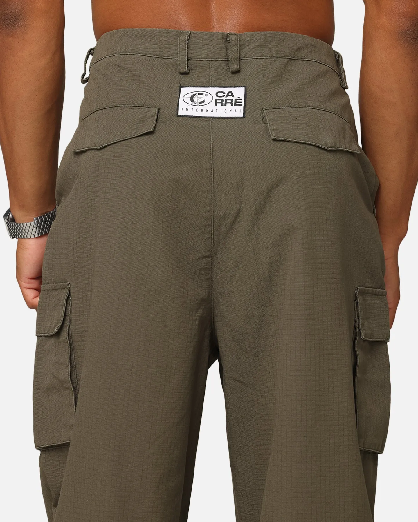 Carre Tactical Baggy Cargo Pants Khaki