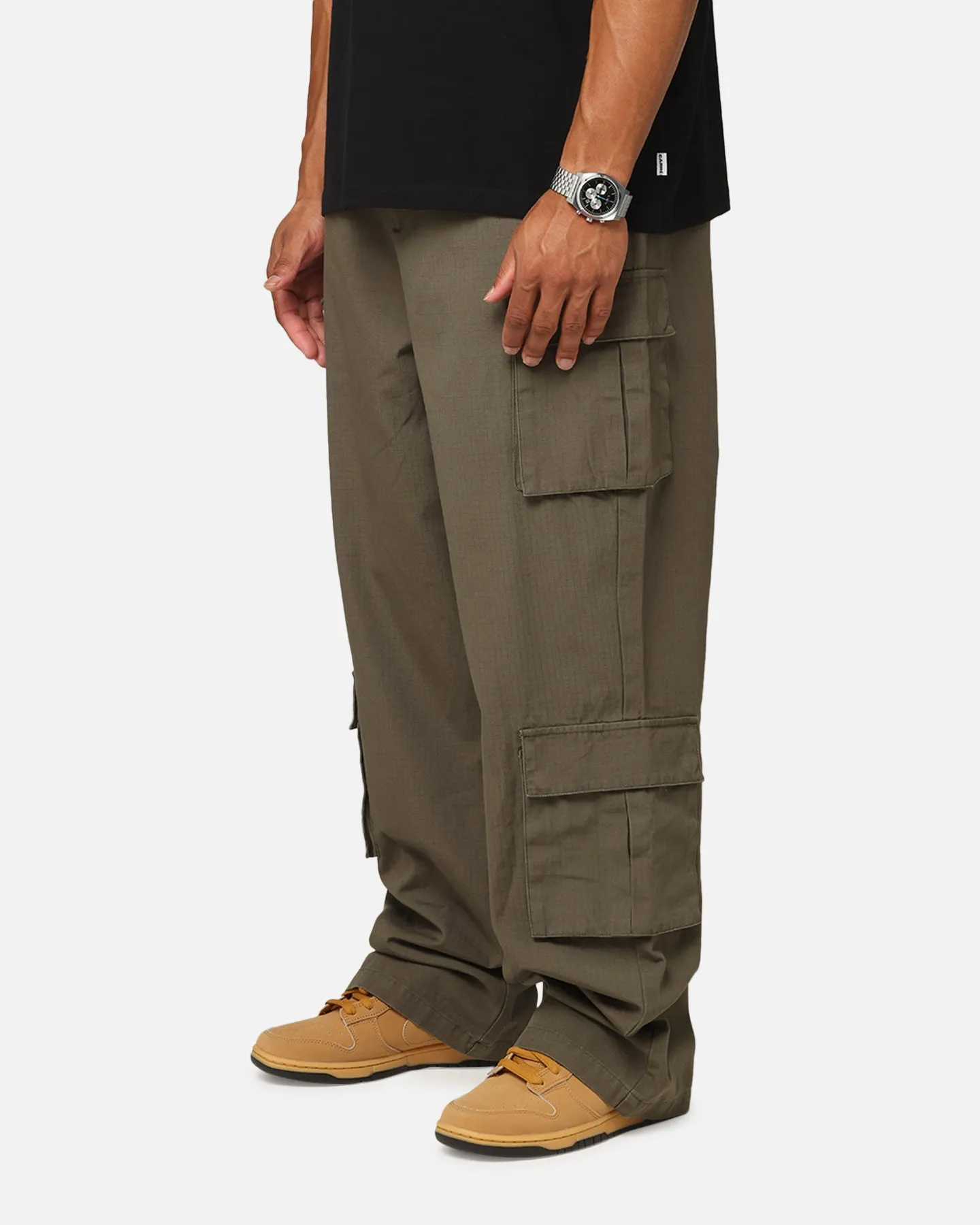 Carre Tactical Baggy Cargo Pants Khaki