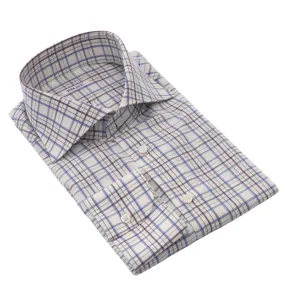 Checked Multicolor Cotton and Cashmere-Blend Shirt