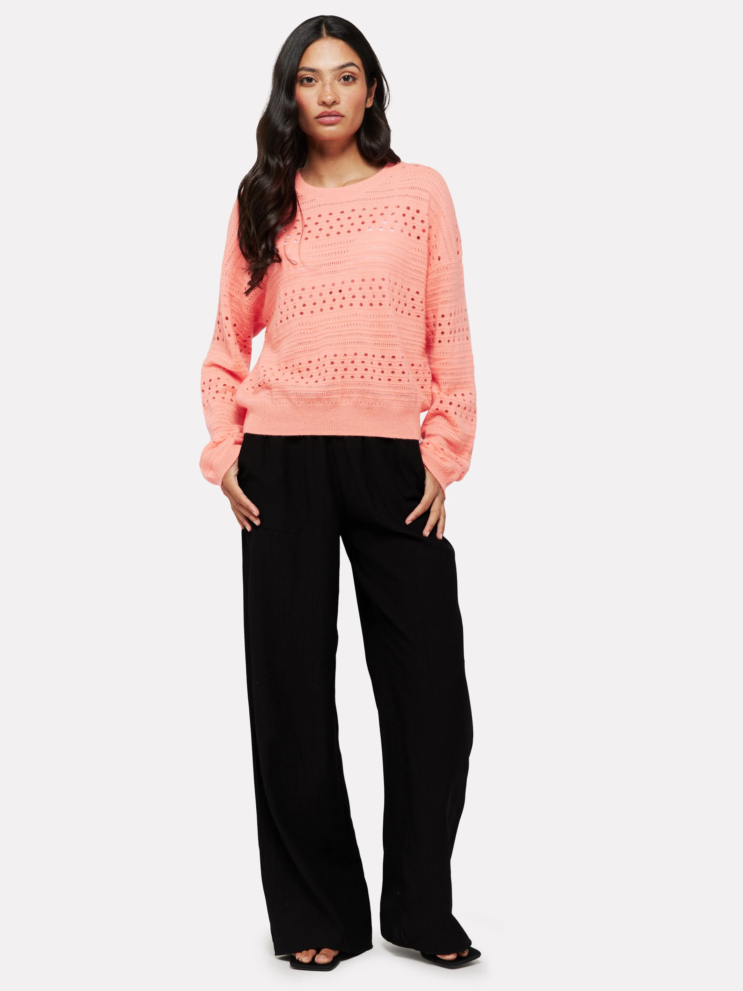 Clare Open-Stitch Knit