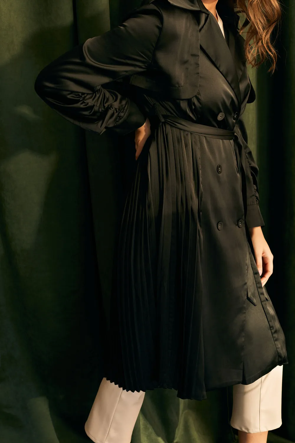 Classic Pleated Trench