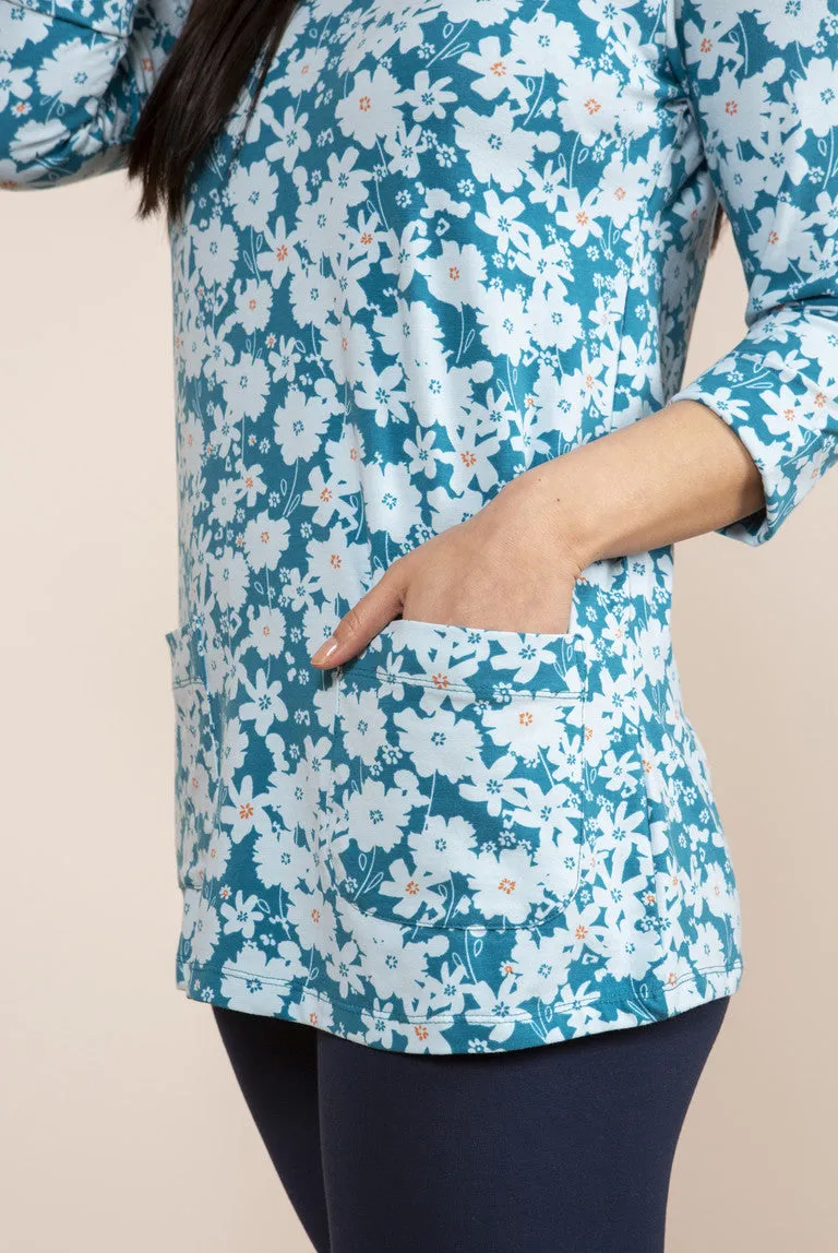 Coastal Tunic Delphinium Teal