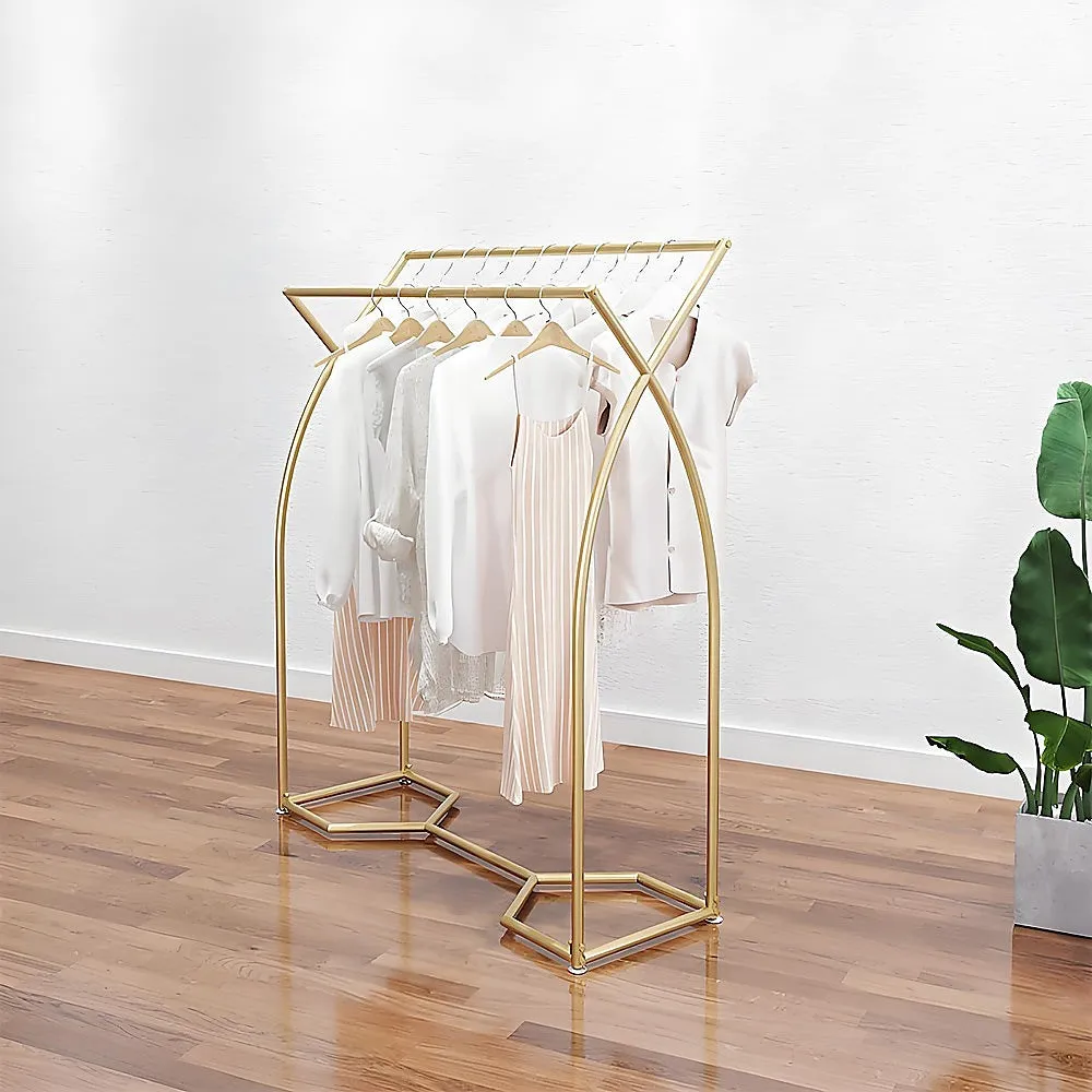 Commercial Clothing Garment Rack Retail Shop in Gold