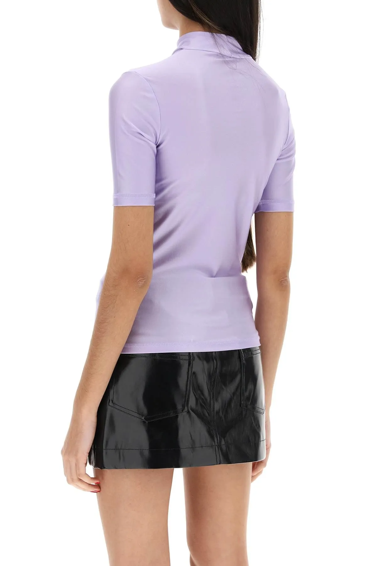 Coperni satin-finish jersey top