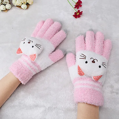 Cute Cartoon Character Stretchable Gloves