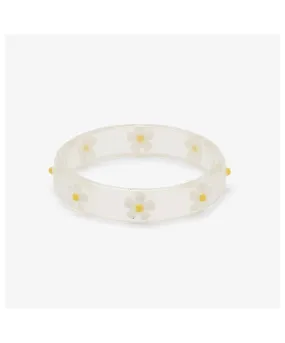 Daisy Resin Ring Clear