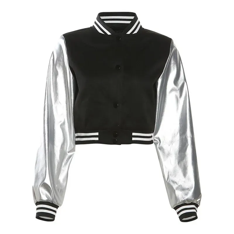 Danire Letter Embroidery Varsity Jackets