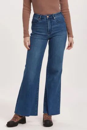 Dear John Fiona High Rise Wide Leg Jeans in Violet Blue