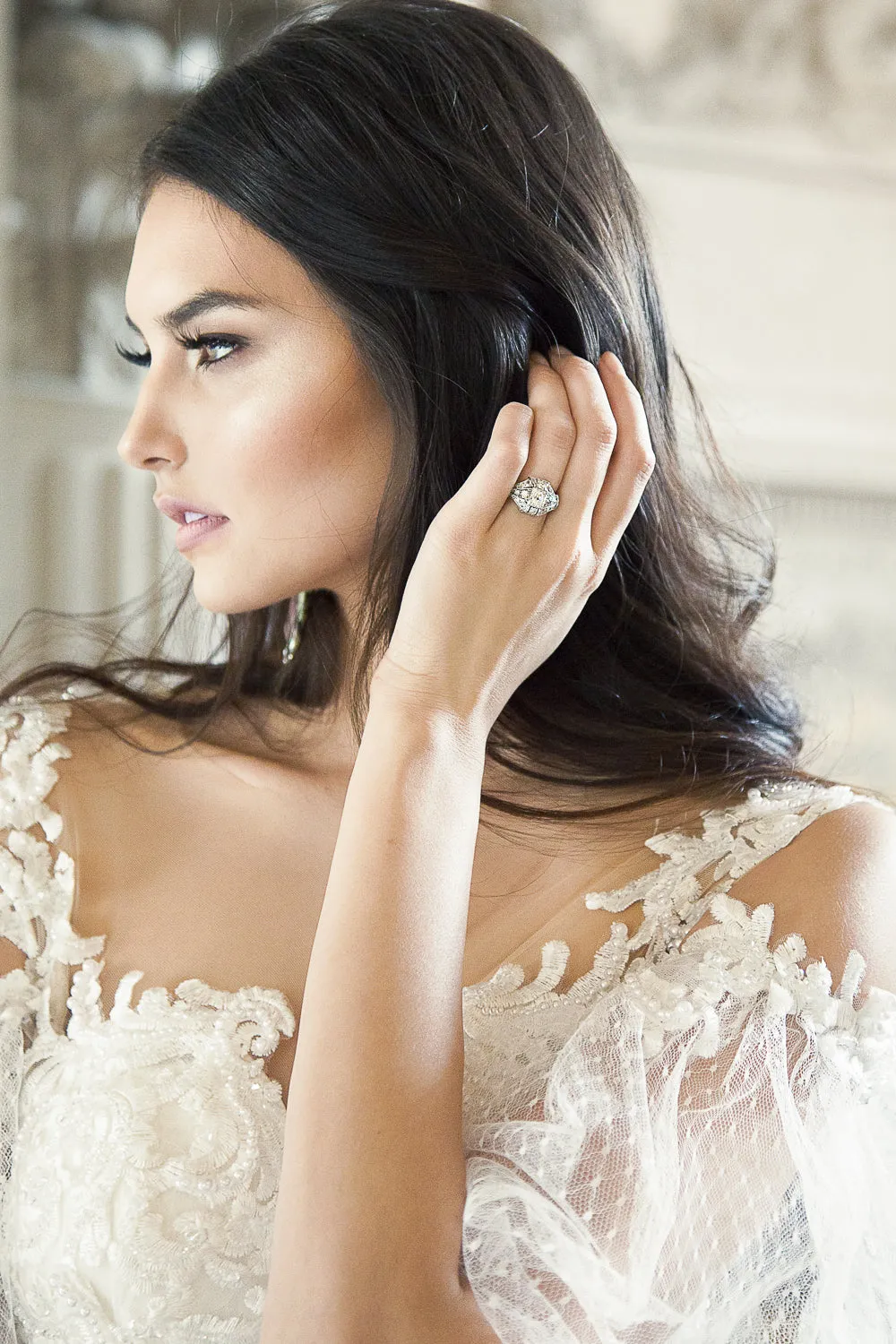 Detachable Off The Shoulder Bridal Cape Sleeves (#MARIAH)