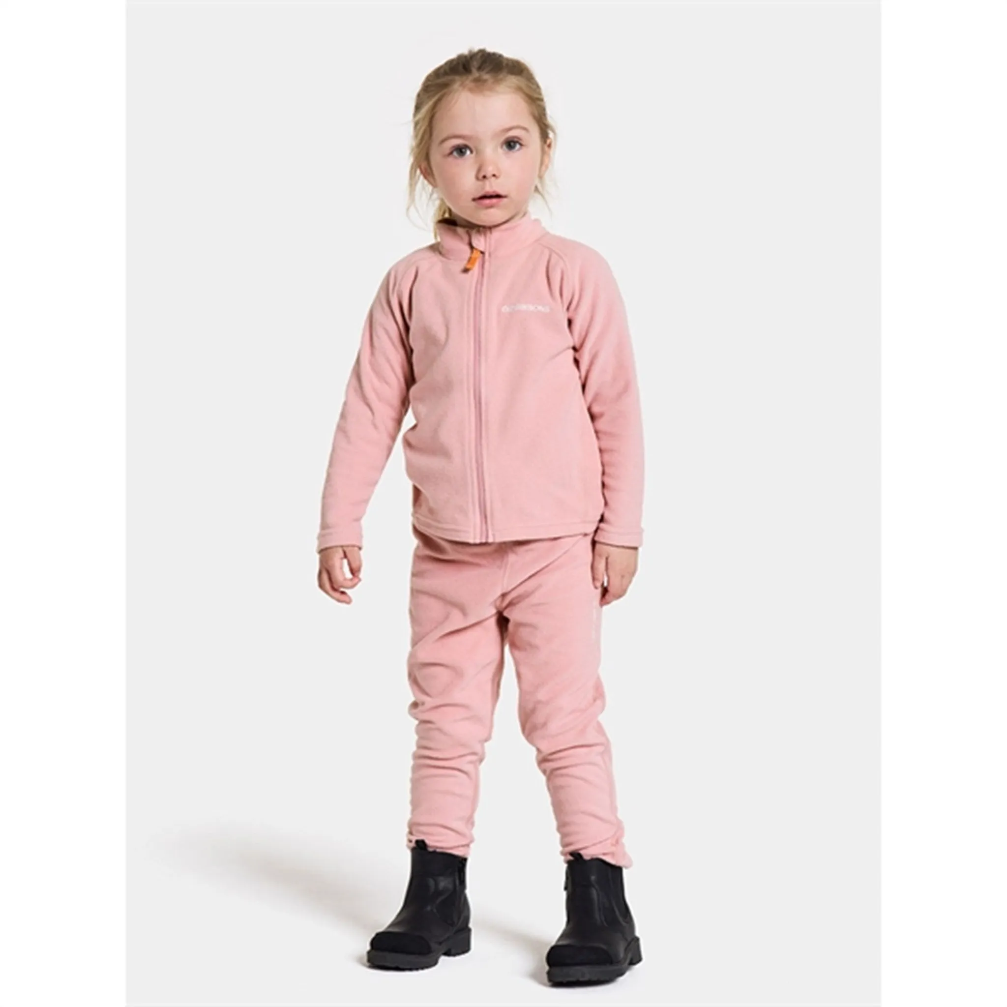 Didriksons Soft Pink Monte Kids Fleece Pants